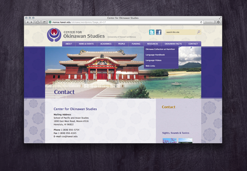 Center for Okinawan Studies Website