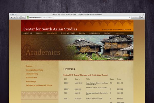 CSAS Website - Academics